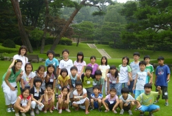 정상학원 청와대방문